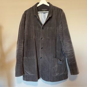Banana Republic corduroy coat. Size large. Grey.